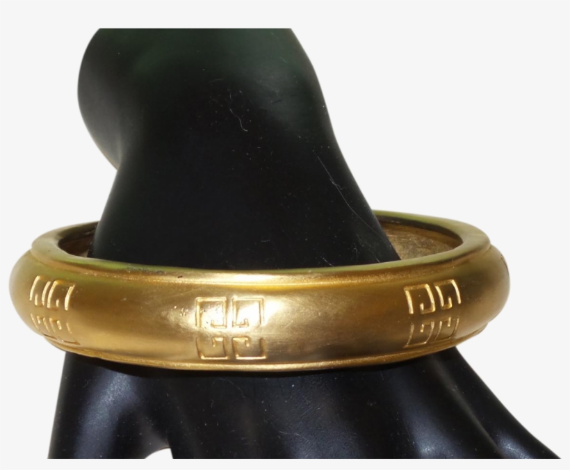 Signed Givenchy Bracelet In 22kt Gold Overlay - Ring, transparent png download
