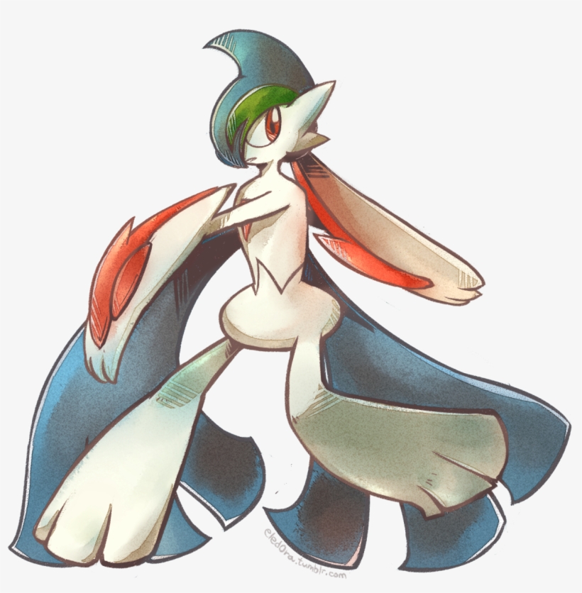 Mega Gallade Is Ready To Save The Day ノ - Illustration, transparent png download
