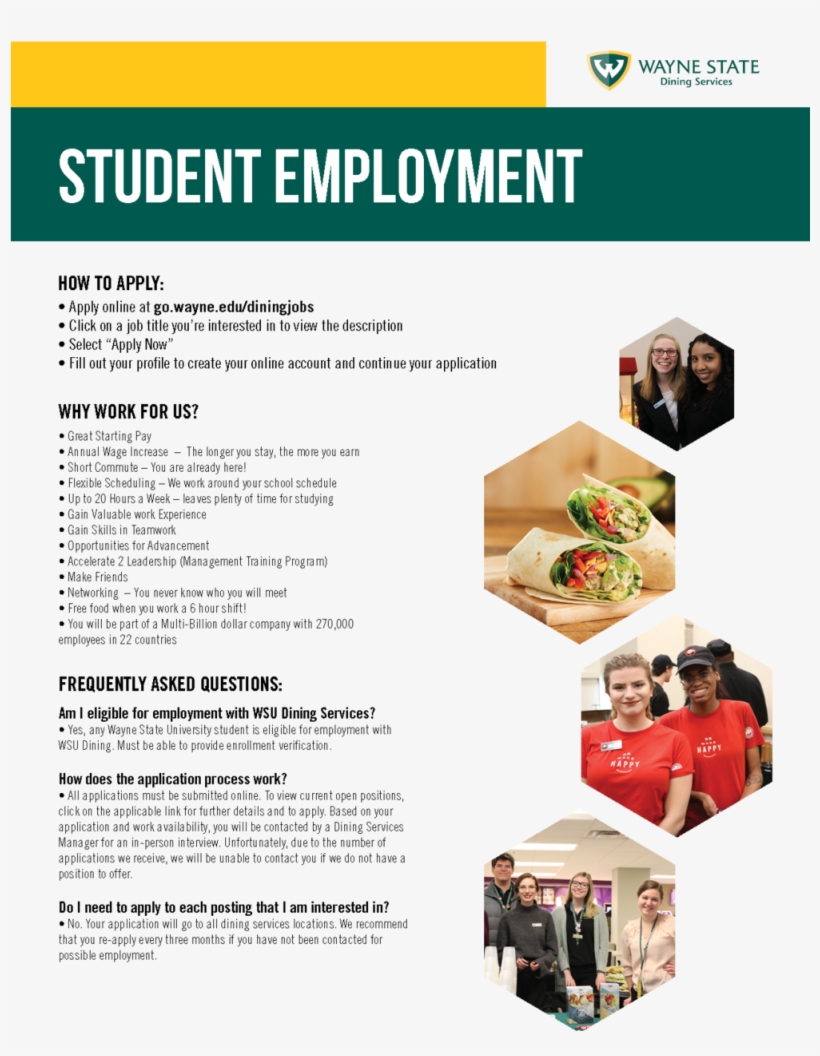 Student Employment Handout, transparent png download