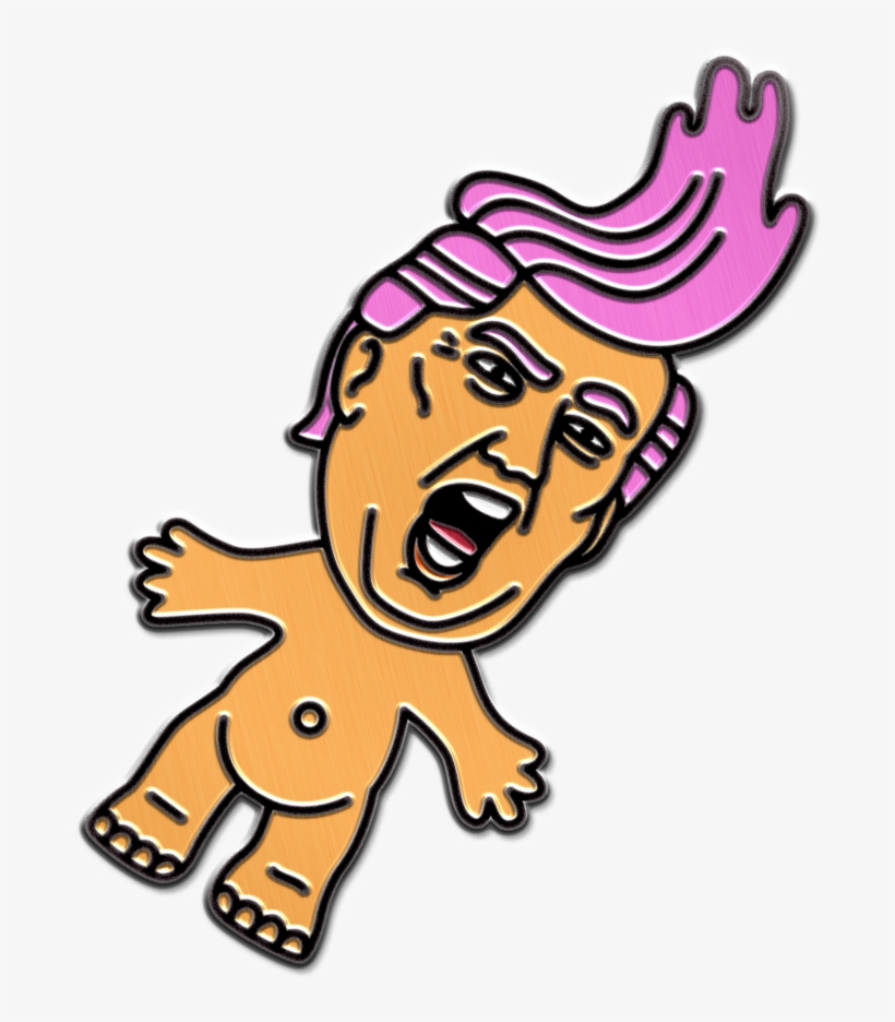 Troll Doll Trump Pin, transparent png download