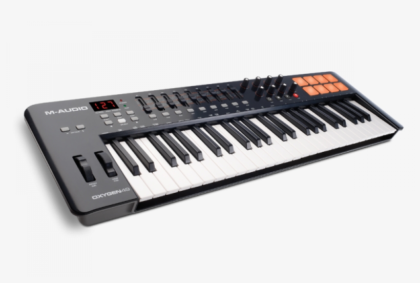 M-audio Oxygen 25 25 Keys Usb Midi Keyboard - M Audio Oxygen 49 Mk Iv, transparent png download