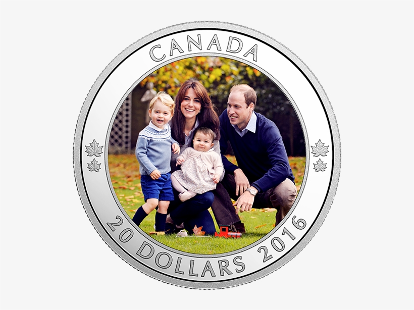 Pure Silver Coloured Coin A Royal Tour - Kate Middleton Son And Daughter, transparent png download