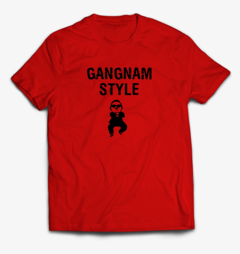 Тениска С Щампа Gangnam Style - Active Shirt, transparent png download