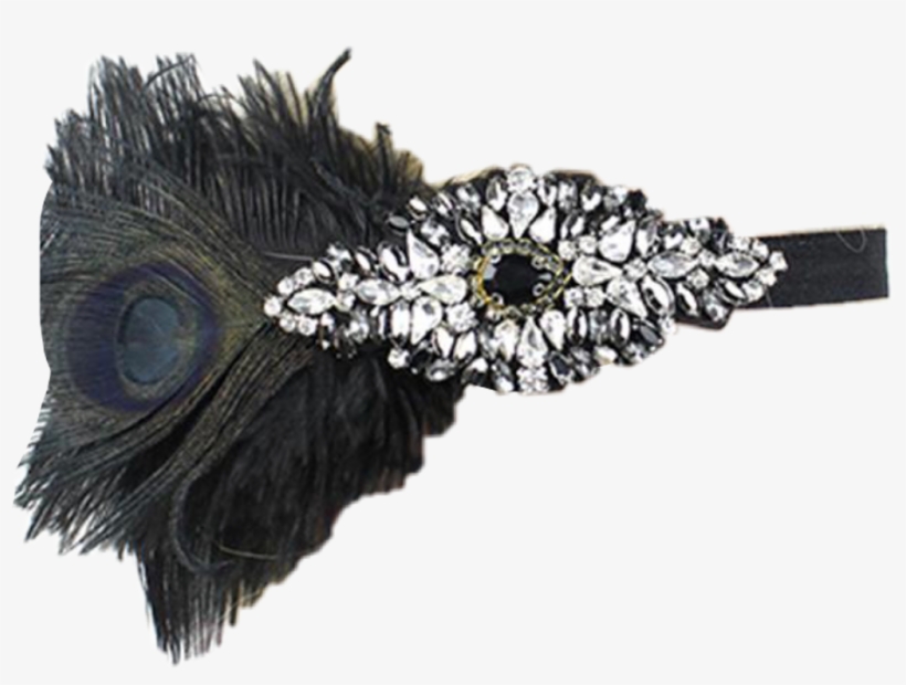 #headband #hairband #flapper #1920s #sticker #feather - Headpiece, transparent png download