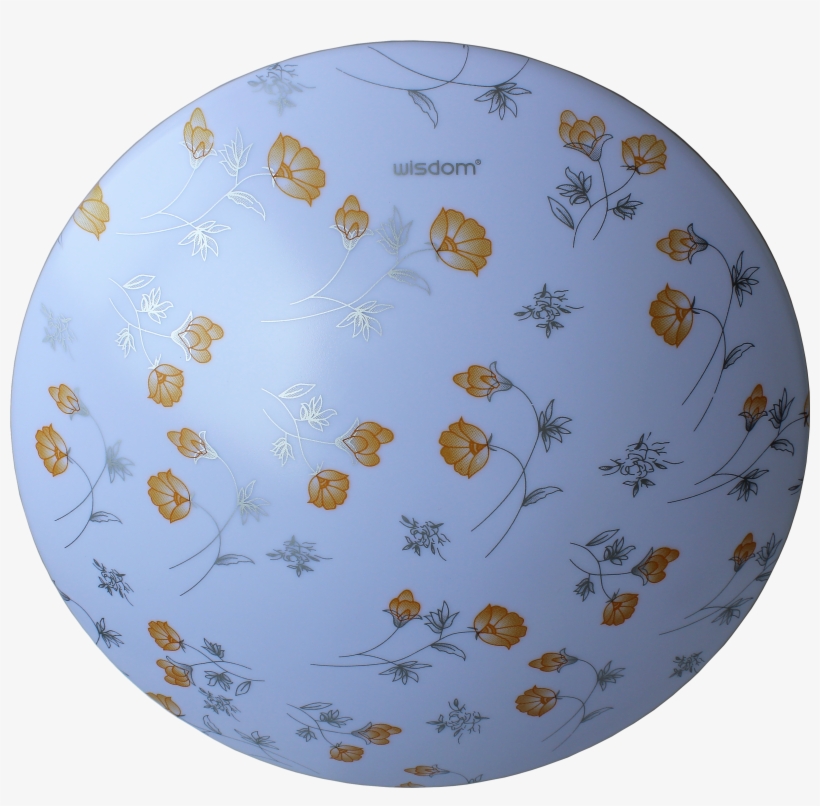Pane 24w Led Ceiling Light Orange Flower - Circle, transparent png download