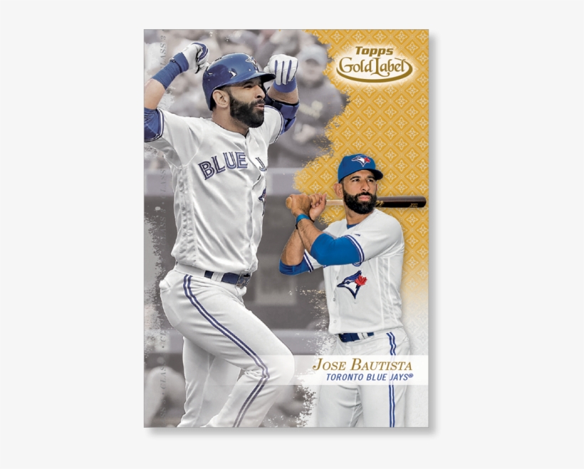 Jose Bautista 2017 Topps Gold Label - Baseball Player, transparent png download