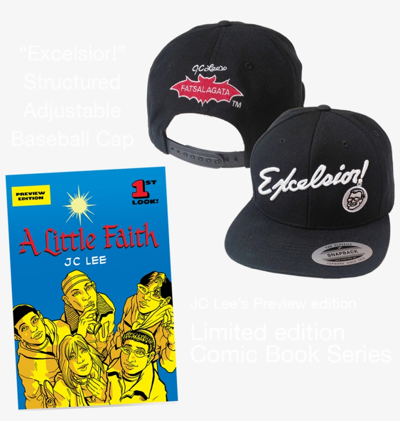 “excelsior” Hat And “a Little Faith” Comic Book By - Baseball Cap, transparent png download