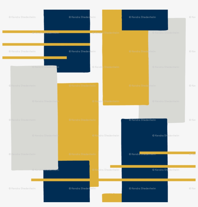 Rectangles In Blue, Gray And Yellow Fabric - Architecture, transparent png download