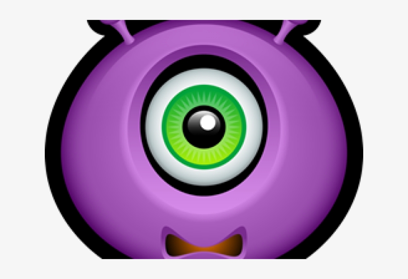 Pink Eyes Clipart Scary Monster - Circle, transparent png download