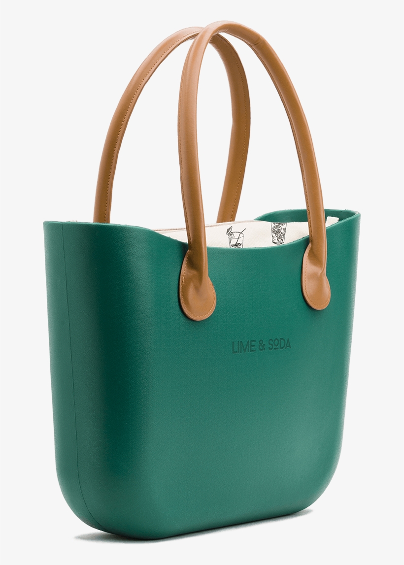Lime & Soda Bolso Verde Oscuro - Tote Bag, transparent png download