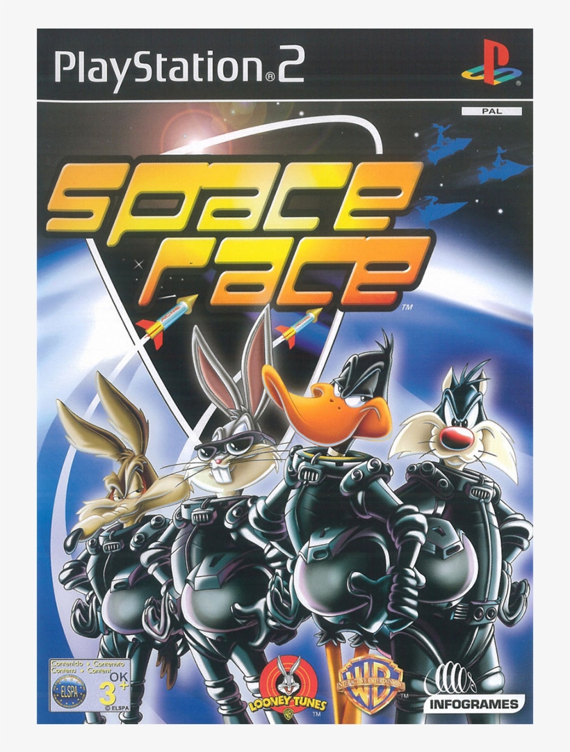Looney Tunes Space Race - Looney Toons Space Race Ps2, transparent png download