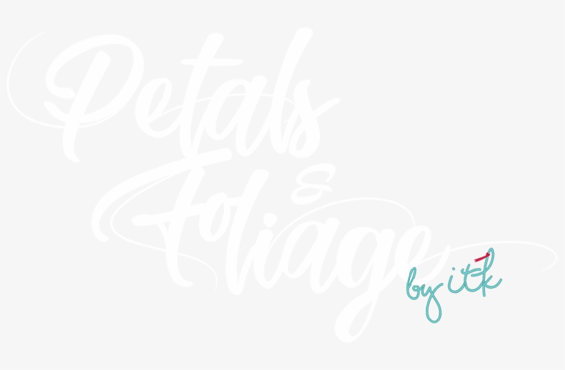 Petalsandfoliage White - Calligraphy, transparent png download