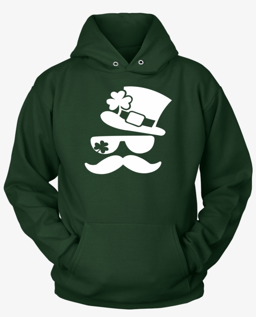 Shamrock Leprechaun Hat Beard Funny Irish St Patricks - Sweatshirt, transparent png download