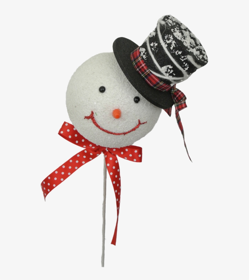 21" Snowman W/ Top Hat Pick - Snowman, transparent png download