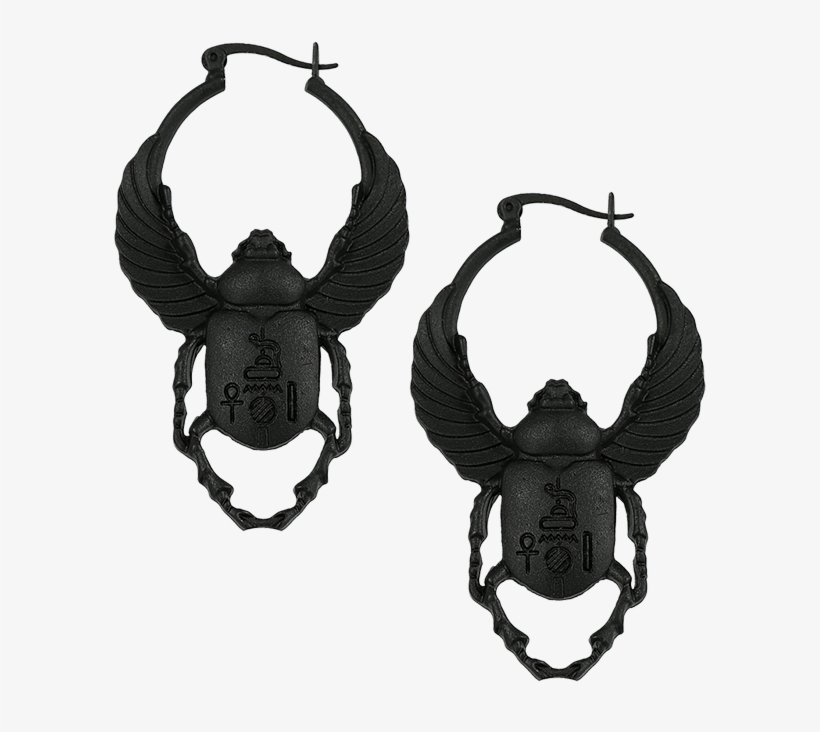 Scarab Earrings - Earring, transparent png download