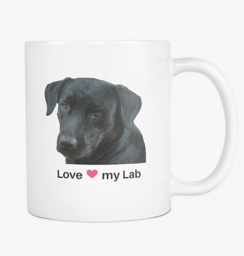 Black Lab "love My Lab" Coffee Mug - Plott Hound, transparent png download