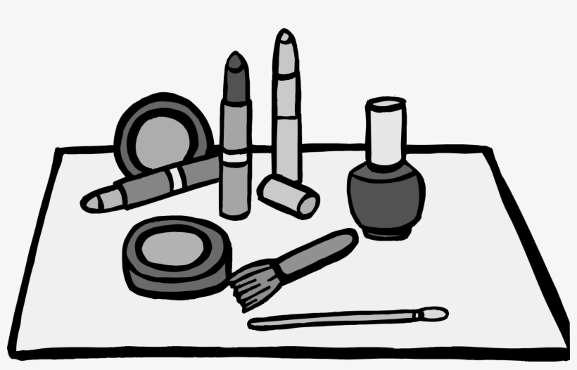 Banner Royalty Free Download Makeup Clipart Black And - Makeup Clipart Png, transparent png download
