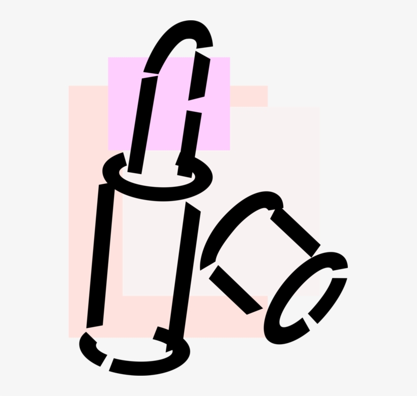 Vector Illustration Of Lipstick Cosmetic Beauty Product, transparent png download