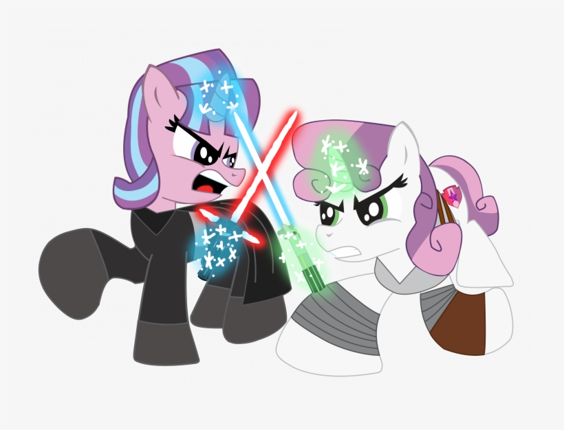 Medium Size Of Star Wars Cartoon Background Fabric - My Little Pony Edition Star Wars, transparent png download