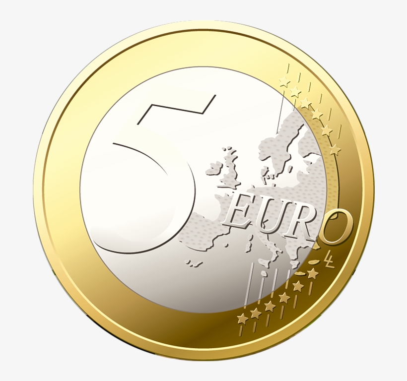 Png Geld Euro Transparent Geld Euro Images - Moneta Italiana 5 Euro, transparent png download
