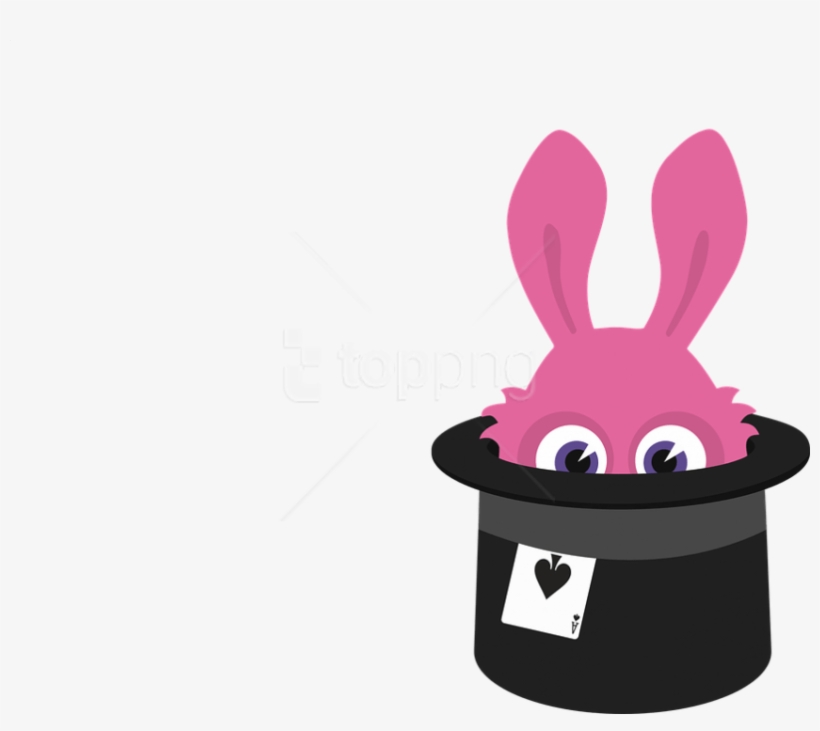 Free Png Rabbit Hat Png - Cartoon Magician, transparent png download