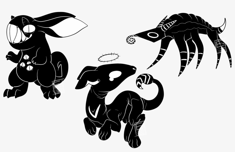 Demon Clipart Creepy Shadow - Drawing, transparent png download