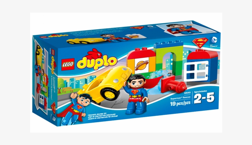 Superman Em Missão De Resgate - Lego Duplo Superman, transparent png download