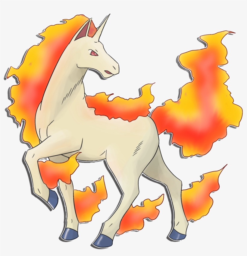 Dark Rapidash Worth - Cartoon, transparent png download