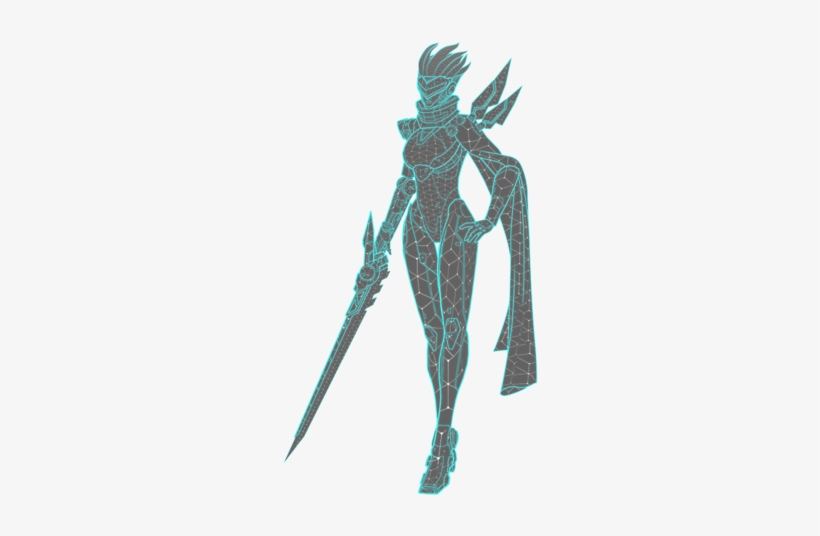 League Of Legends Project Fiora Render By Pop - Illustration, transparent png download