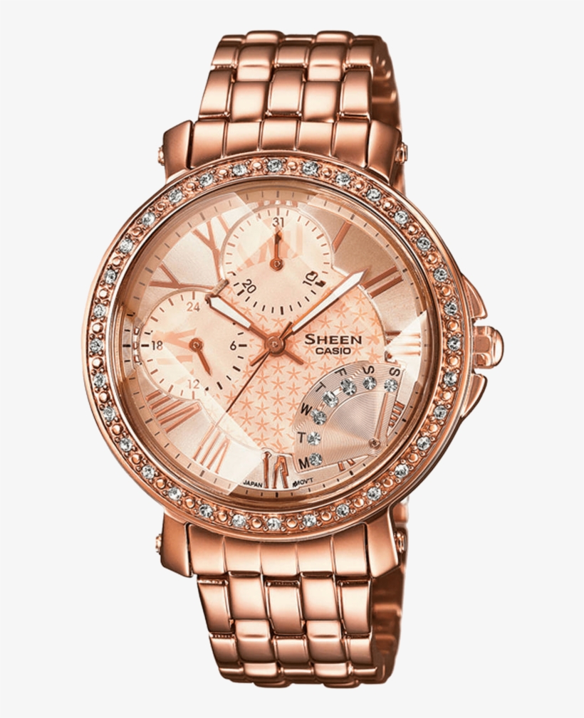 Womens Chronograph Watch-sx143 - Guess Watches Pink Gold, transparent png download