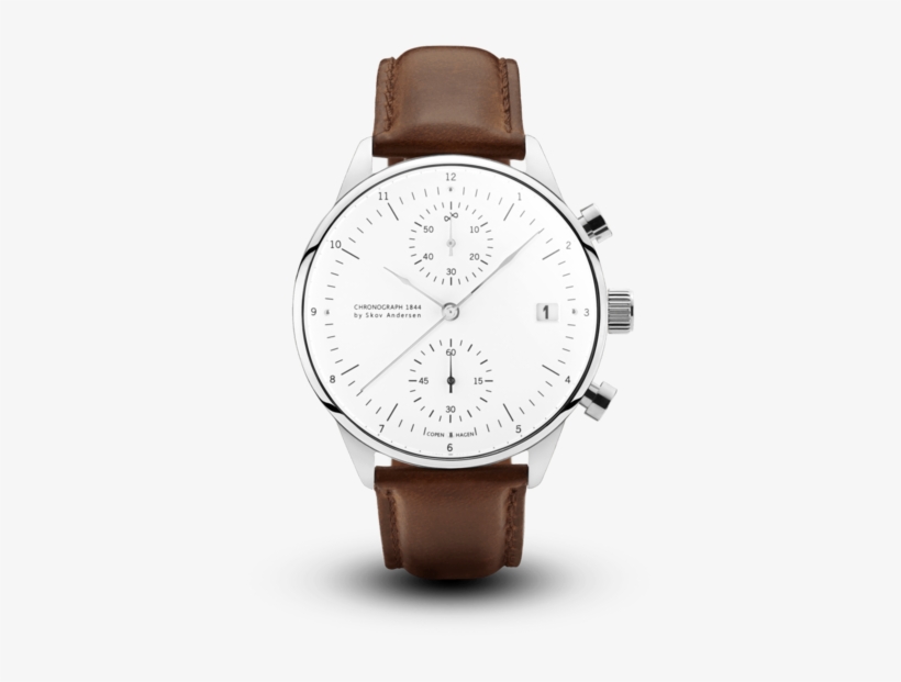 1844 Chronograph, Steel / White - Vintage Watch Review, transparent png download