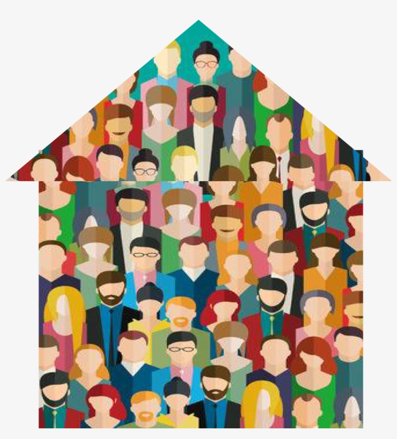 Stepping Stones Sober Living Huntsville Al Our Homes - Crowd Abstract People, transparent png download