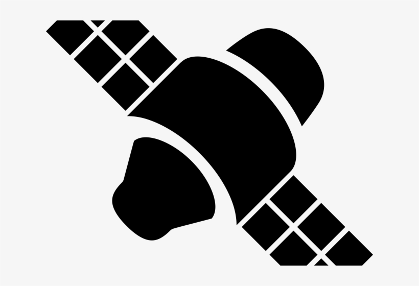 Satellite Clipart Icon Hd - Satellite Clipart Black And White, transparent png download