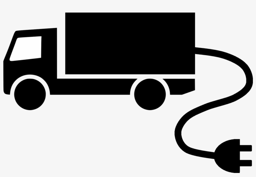 Electric Cable Lorry Truck Icon 1 - Goods Vehicle Logo, transparent png download