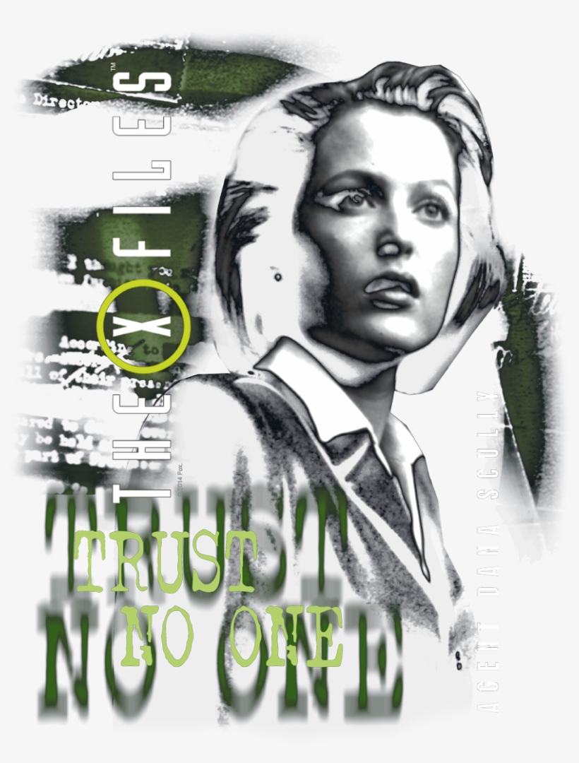 X Files Scully Men's Slim Fit T Shirt, transparent png download