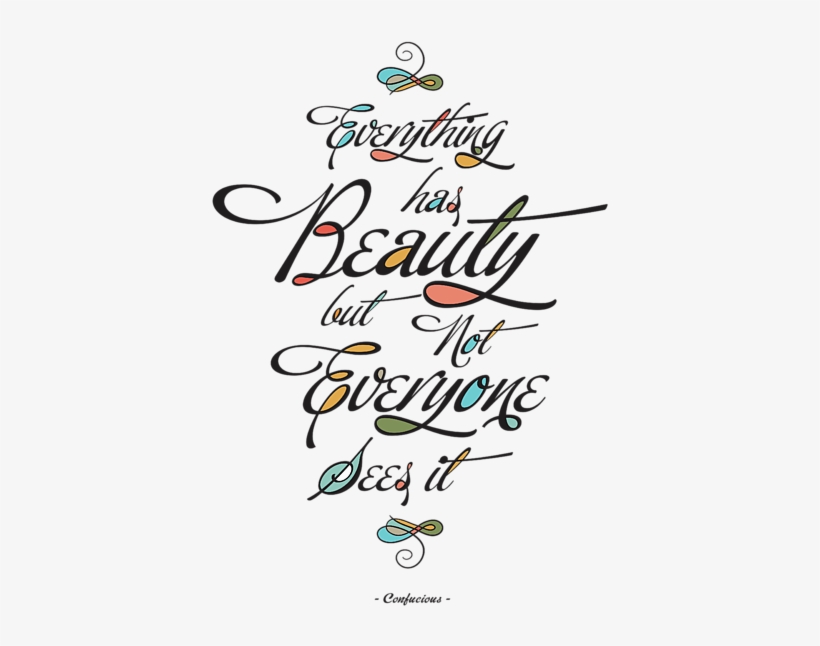 Click And Drag To Re-position The Image, If Desired - Everything Has Beauty But Not Everyone See, transparent png download