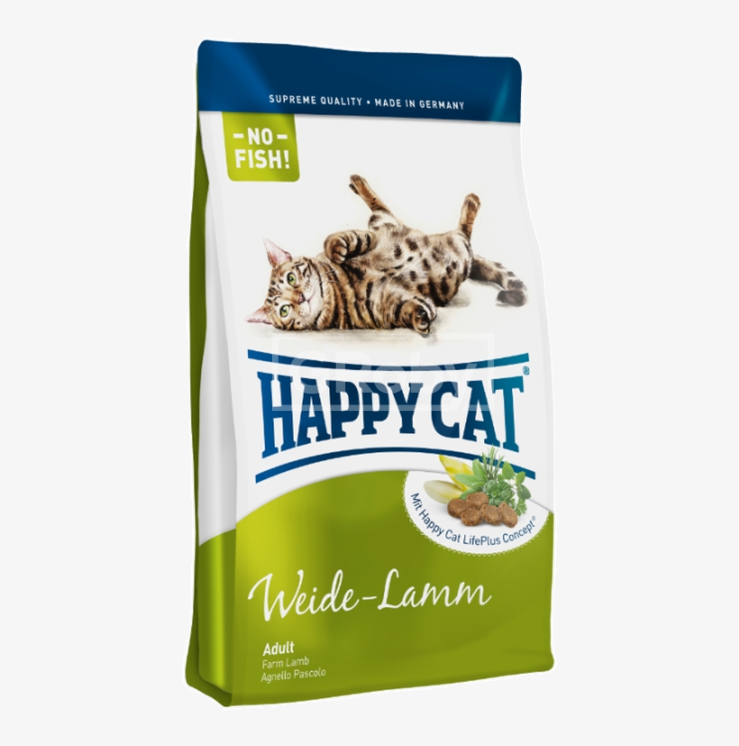 Happy Cat Supreme Fit & Well 300 G Macskaeledel Adult - غذای خشک بچه گربه هپی کت, transparent png download