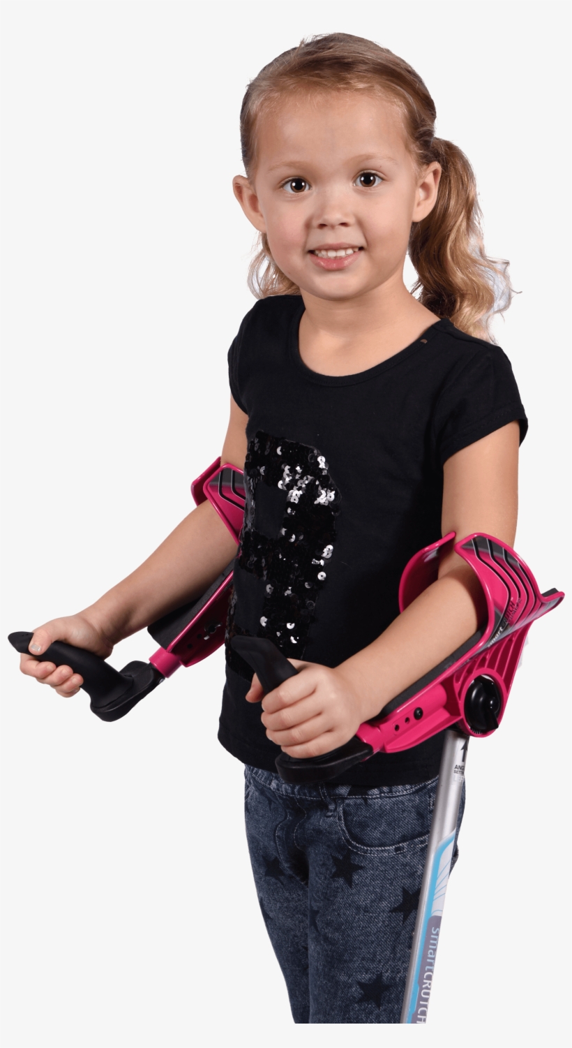 Little Girl With Smartcrutch - Girl, transparent png download