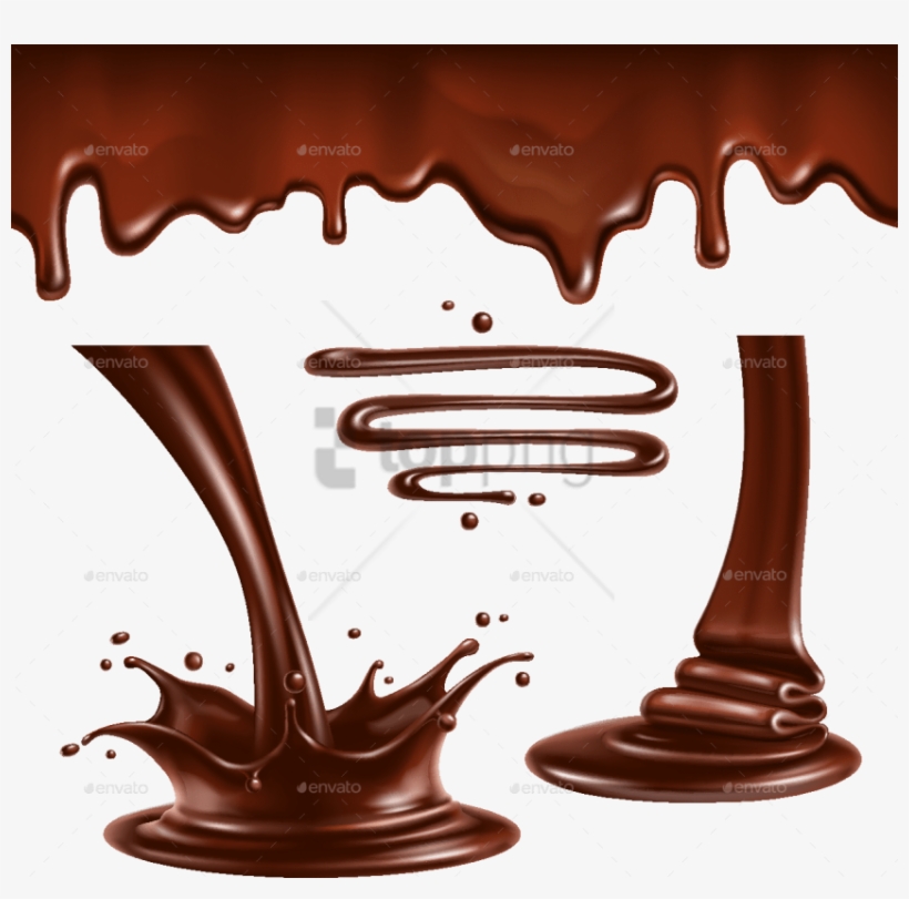 Free Png Download Chocolate Splash Vector Png Images - Chocolate Splash Vector Png, transparent png download