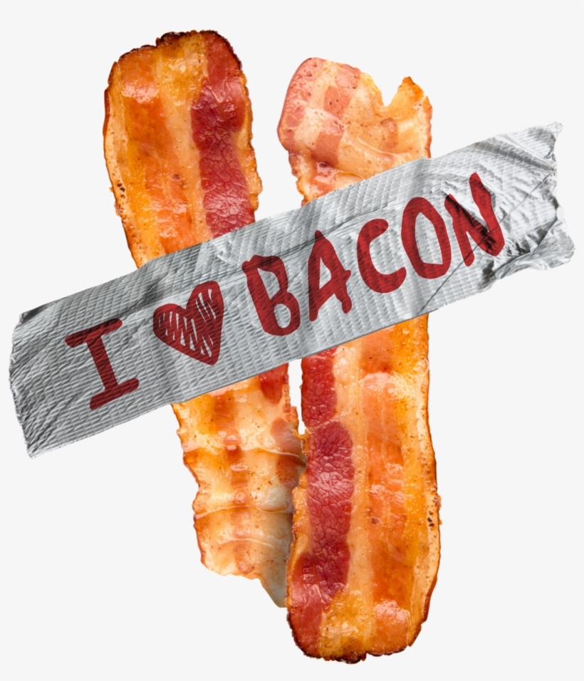 I Love Bacon - Strip Of Duct Tape, transparent png download
