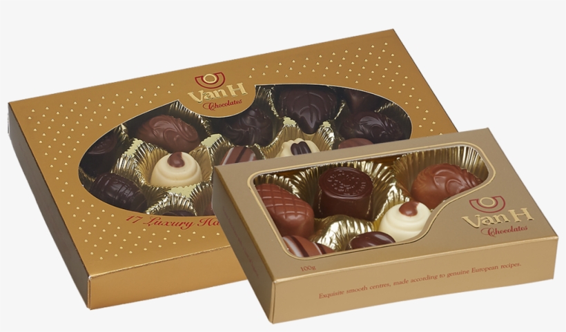 Gold Transparent Gift Boxes - Chocolate Truffle, transparent png download