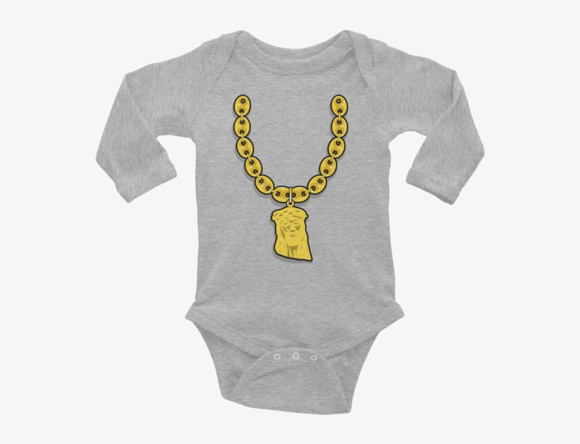 Image Of Jesus Piece Infant Long Sleeve Onesie - Grandpa Onesie, transparent png download