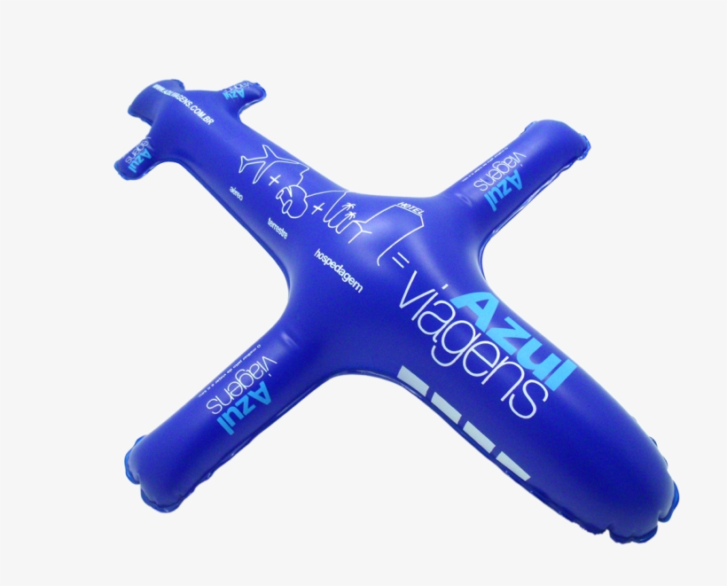 Bateco Avião Azul Viagens - Inflatable, transparent png download