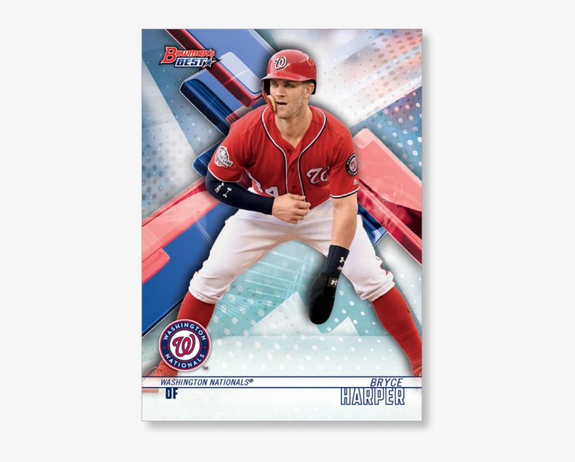 2018 Topps Bowman's Best Baseball Bryce Harper - Washington Nationals, transparent png download