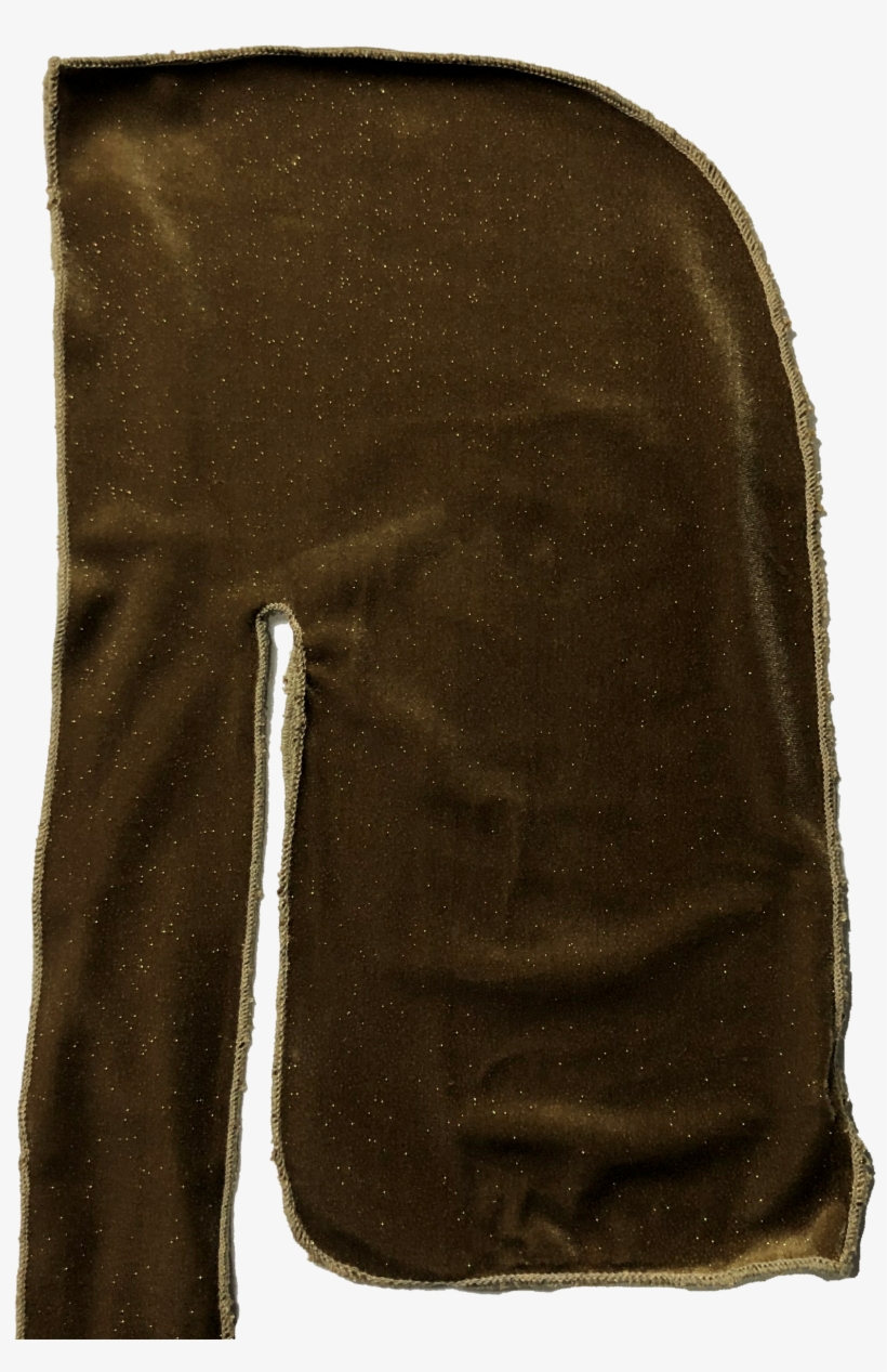 Brown Sparkle Velvet Durag - Leather, transparent png download