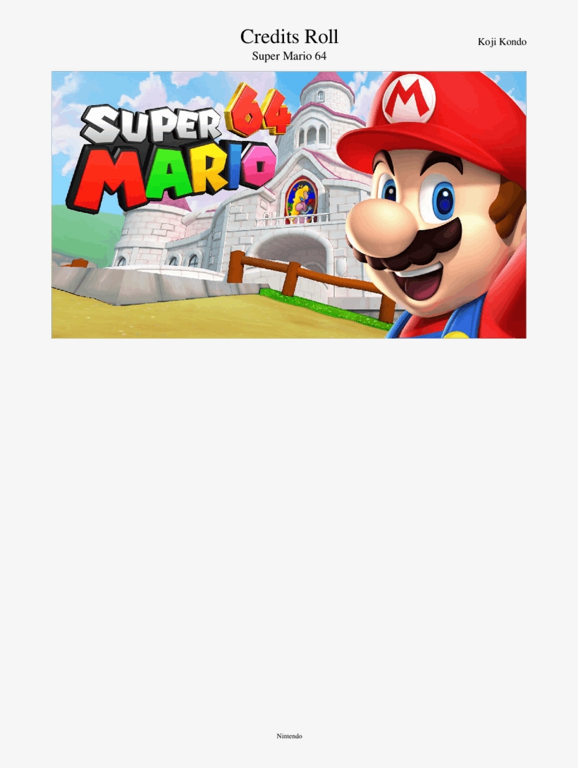 Super Mario - Super Mario 64 2016, transparent png download