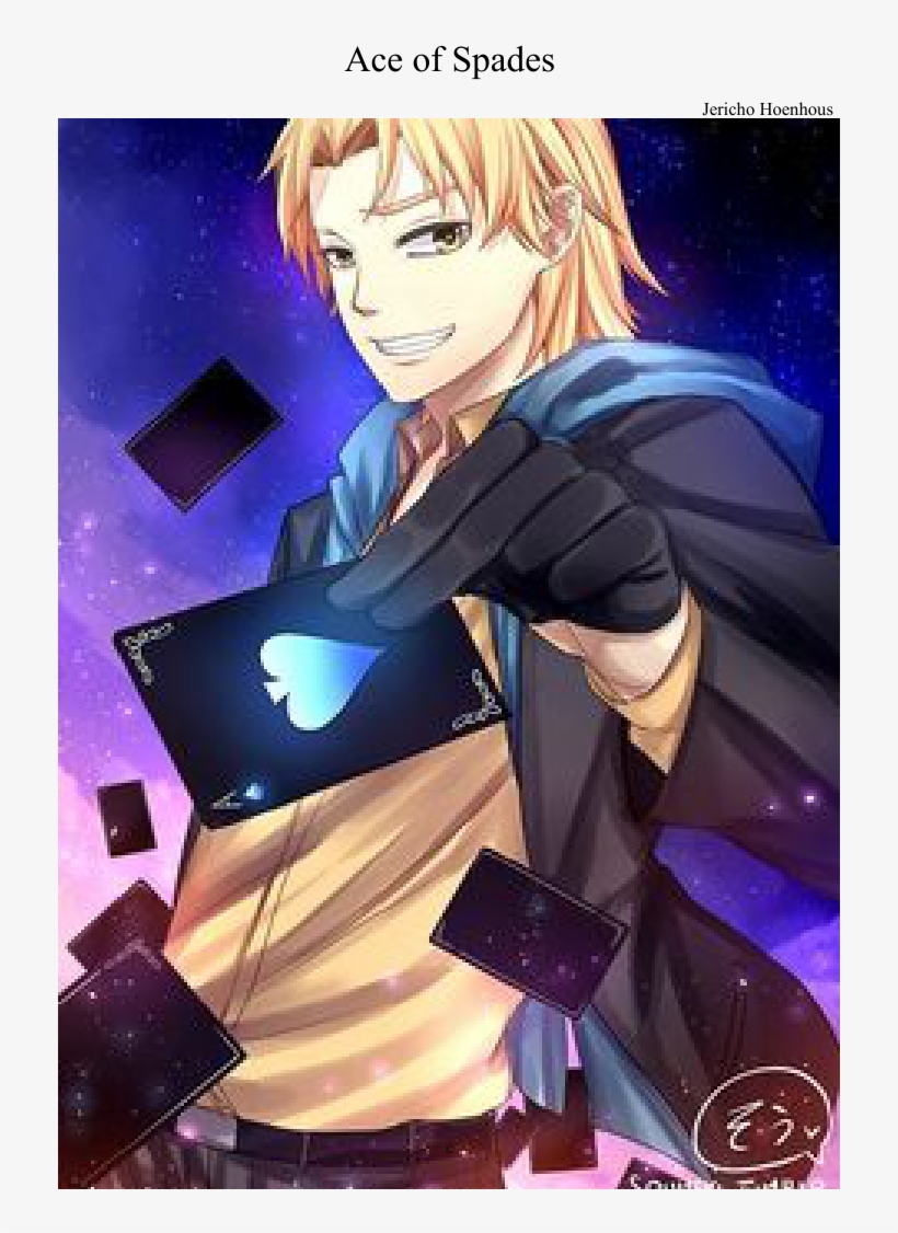 Print - Anime Ace Of Spades, transparent png download