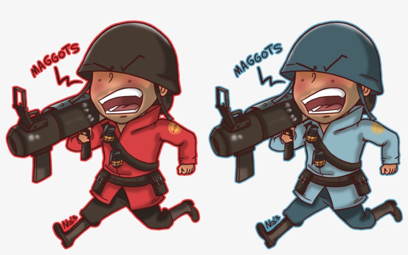 “ Finally, Got A Chance To Catch Up With My Tf2 Chibi - Chibi Soldier Tf2, transparent png download