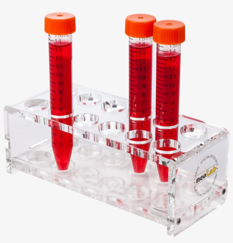 Neolab Acrylic Test Tube Rack For 4 X 12 Tubes, 18 - Test Tube, transparent png download