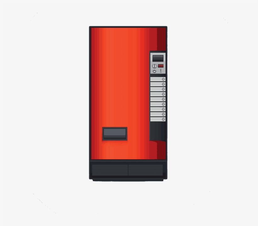 Front View Of Vending Machines Vending Machine In Lynn, - Refrigerator, transparent png download
